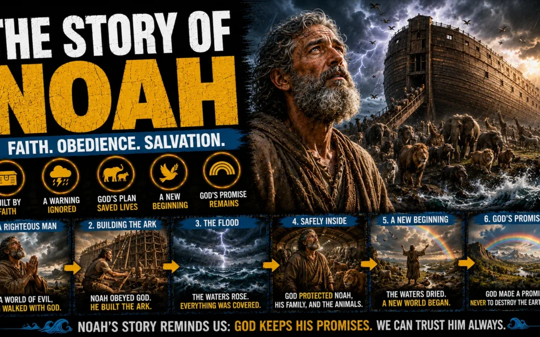 The Complete Story of Noah’s Ark | The Great Flood & God’s Covenant