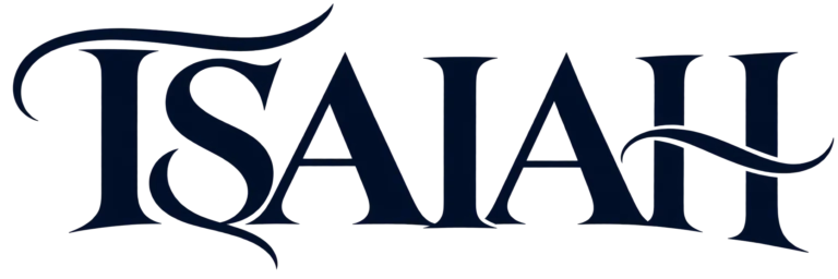 Elegant Navy ISAIAH Wordmark