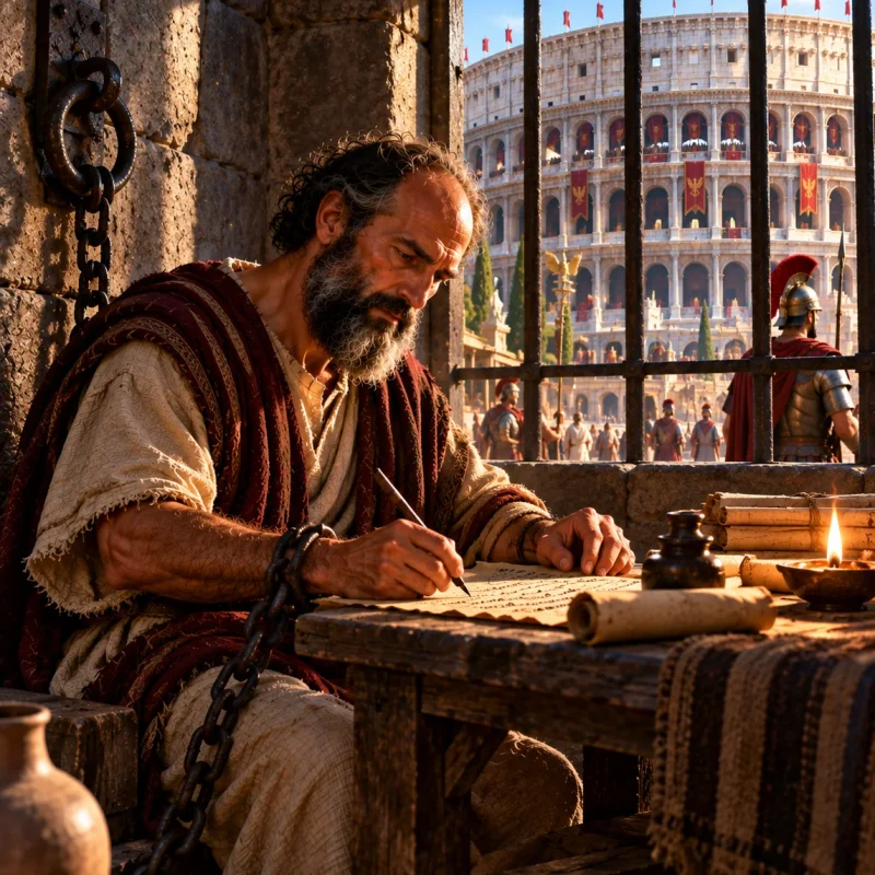 Paul Writing Beneath the Colosseum